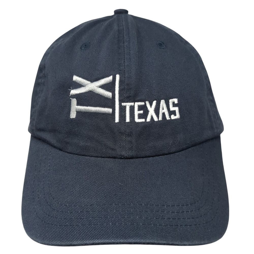 TX Texas Slideback Baseball Cap Blue One Size Adjustable Embroidered Paramount